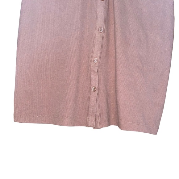NWT BP Blush Pink Collared Button Up Mini Dress - Picture 8 of 8